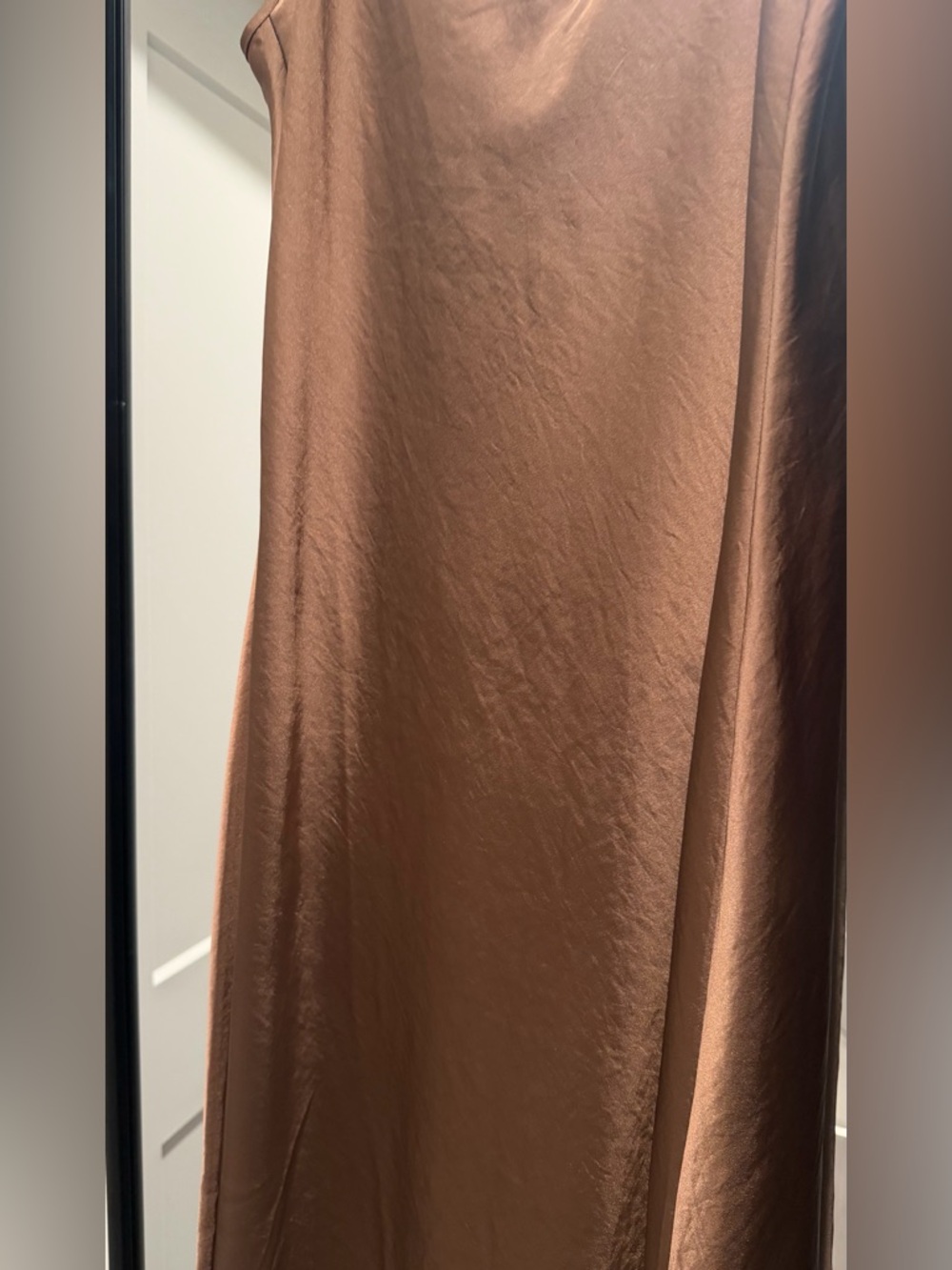 Wilfred Brown Satin Slip Dress - Picture 2 of 3